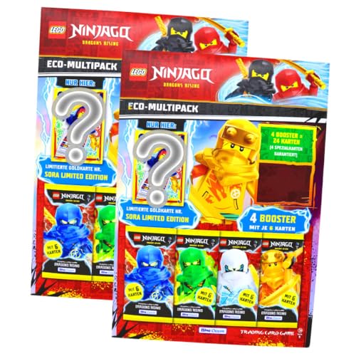Lego Ninjago Karten Trading Cards Serie 9 - Dragons Rising (2024) - Sammelkarten - 2 Multipack von Generisch