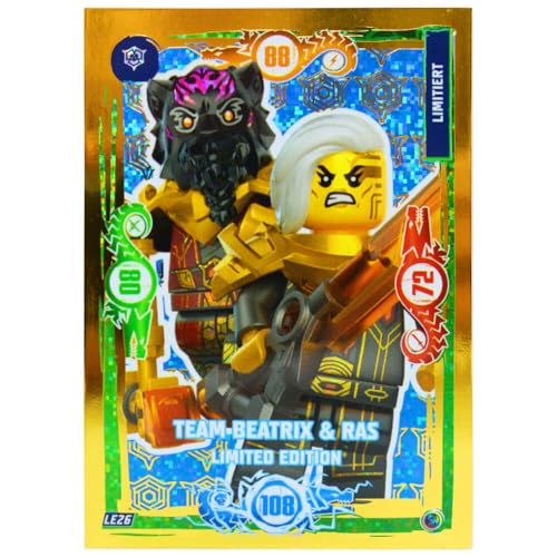 Lego Ninjago Karten Trading Cards Serie 9 - Dragons Rising (2024) - Sammelkarten - LE26 Gold Karte von Generisch