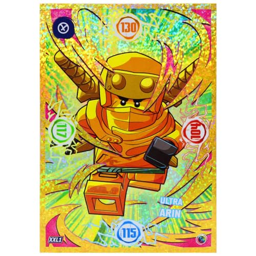 Lego Ninjago Karten Trading Cards Serie 9 - Dragons Rising (2024) - Sammelkarten - XXL1 Gold Karte von Generisch