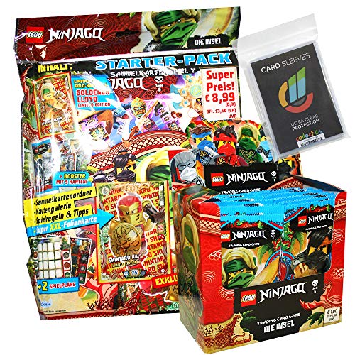 Lego Ninjago - Serie 6 Trading Cards - 1 Starter + 1 Display (50 Booster) + Collect-it Hüllen Sleeves - Deutsch von Generisch