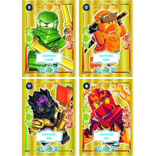 Lego Ninjago Serie 9 Trading Cards - Alle 4 Platin Karten von Generisch