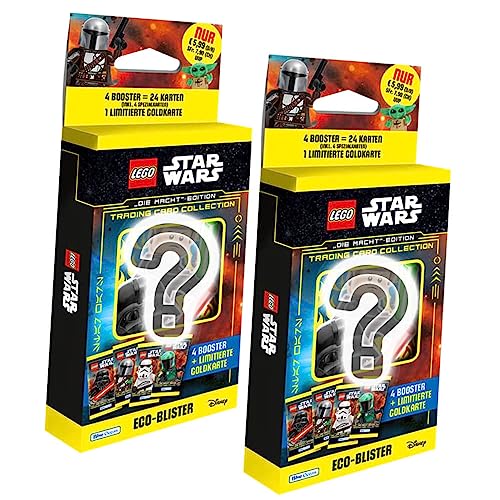 Lego Star Wars Karten Trading Cards Serie 4 - Die Macht Sammelkarten (2023) - 2 Blister von Generisch