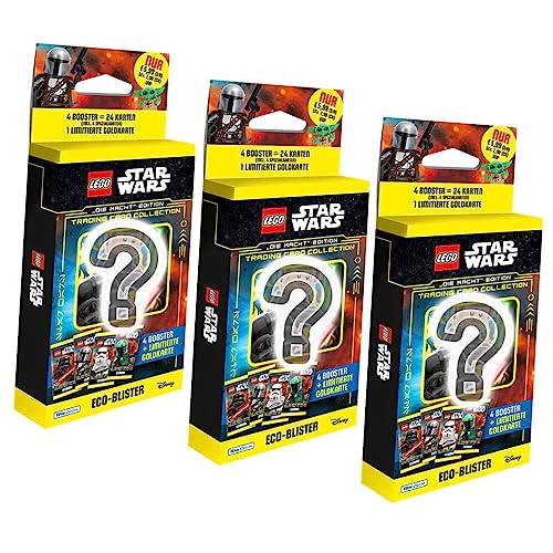 Lego Star Wars Karten Trading Cards Serie 4 - Die Macht Sammelkarten (2023) - 3 Blister von Generisch