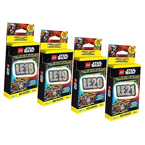 Lego Star Wars Karten Trading Cards Serie 4 - Die Macht Sammelkarten (2023) - Alle 4 Blister von Generisch