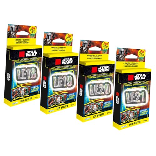 Lego Star Wars Karten Trading Cards Serie 4 - Die Macht Sammelkarten (2023) - Alle 4 Blister von Generisch