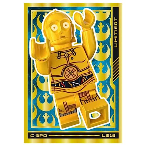 Lego Star Wars Karten Trading Cards Serie 4 - Die Macht Sammelkarten (2023) - LE15 Gold Karte von Generisch
