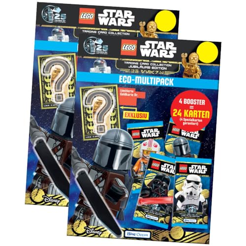 Lego Star Wars Karten Trading Cards Serie 5 - Jubiläum Sammelkarten (2024) - 2 Multipack von Generisch