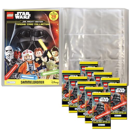 Lego Star Wars - Serie 4 Trading Cards - 1 Leere Sammelmappe + 10 Booster von Generisch