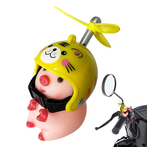 Lenker schöne tierische Figuren mit Propellerhelmen, lustiger Schweineladbärdekoration zum Personalisierung von Fahrrädern Lenker schöne tierische Figuren mit Propellerhelmen, lustiger Schweineladbärdekoration zum Personalisierung von Fahrrädern von Generisch