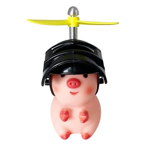 Lenker schöner Tierfiguren - Propellerhelm Schweine Ornamente für Motorrad | Nette Lenkerdekorationen, lustiges Tierspielzeug für die Fahrradanpassung und -personalisierung, 5x5x10 cm Lenker schöner Tierfiguren - Propellerhelm Schweine Ornamente für Motorrad | Nette Lenkerdekorationen, lustiges Tierspielzeug für die Fahrradanpassung und -personalisierung, 5x5x10 cm von Generisch