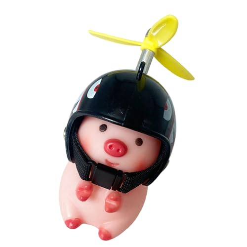 Lenkertiere, Motorrad-Lenkerdekorationen | Süßes Tier mit Propellerhelmen,Lenker-Dekoration, Schweine-Figur, Lenker-Cartoon-Ornament für Motorrad Lenkertiere, Motorrad-Lenkerdekorationen | Süßes Tier mit Propellerhelmen,Lenker-Dekoration, Schweine-Figur, Lenker-Cartoon-Ornament für Motorrad von Generisch