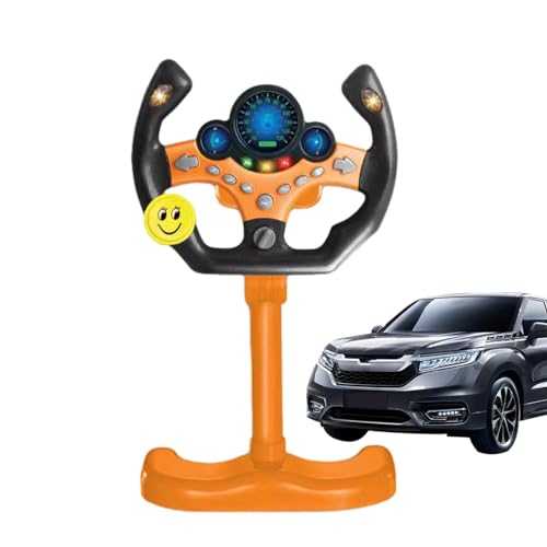 Lenkrad-Fahrspielzeug, simuliertes Lenkrad für Kinder | Simuliertes Fahrspielzeug mit Licht, Musik und Sound,Simulation tragbarer Fahrcontroller für und Mädchen Lenkrad-Fahrspielzeug, simuliertes Lenkrad für Kinder | Simuliertes Fahrspielzeug mit Licht, Musik und Sound,Simulation tragbarer Fahrcontroller für und Mädchen von Generisch