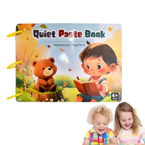 Lernaufkleberbuch, Early Learning Sticker Book | Färben Sie tierische sensorische Spielzeuge Vorschulaktivitätsbuch,Pädagogische Kinderhandwerk interaktives Kinderspielzeug für und Mädchen über 4 von Generisch