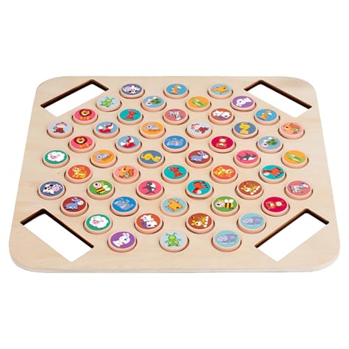 Lernen Matching Toy - Logical Thinking Memory Challenge | Entwicklungsspielzeug für Junge Köpfe, inspiriertes Gehirn mit farbenfrohen Cartoon-Designs für Vorschullernen von Generisch