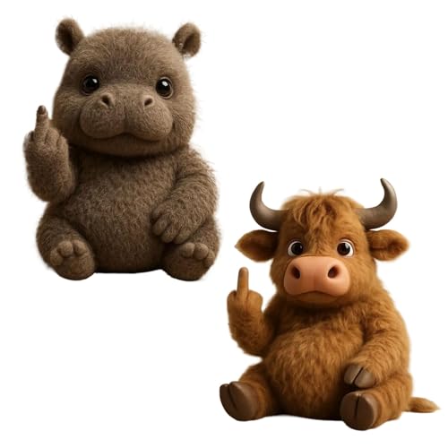 Lernen Sie Die Attitude Squad Kennen: Kleine Plüsch-Rebellen Mit Frechheit Und Kuschelfreude, Kuscheltiere Zur Emotionalen Unterstützung Und for Stressabbau, Lustige Plüschfiguren Im Taschenformat(2pc von Generisch