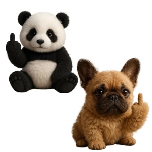 Lernen Sie Die Attitude Squad Kennen: Kleine Plüsch-Rebellen Mit Frechheit Und Kuschelfreude, Kuscheltiere Zur Emotionalen Unterstützung Und for Stressabbau, Lustige Plüschfiguren Im Taschenformat(2PC von Generisch