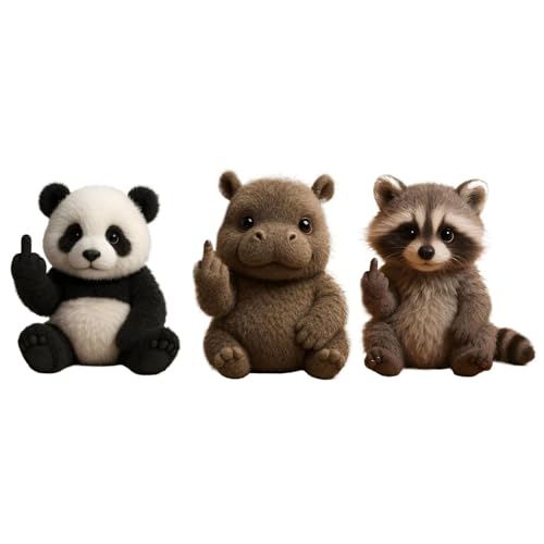 Lernen Sie Die Attitude Squad Kennen: Kleine Plüsch-Rebellen Mit Frechheit Und Kuschelfreude, Kuscheltiere Zur Emotionalen Unterstützung Und for Stressabbau, Lustige Plüschfiguren Im Taschenformat(3PC von Generisch