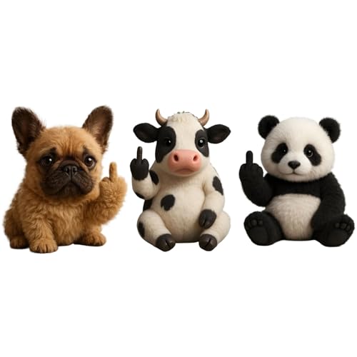 Lernen Sie Die Attitude Squad Kennen: Kleine Plüsch-Rebellen Mit Frechheit Und Kuschelfreude, Kuscheltiere Zur Emotionalen Unterstützung Und for Stressabbau, Lustige Plüschfiguren Im Taschenformat(3PC von Generisch