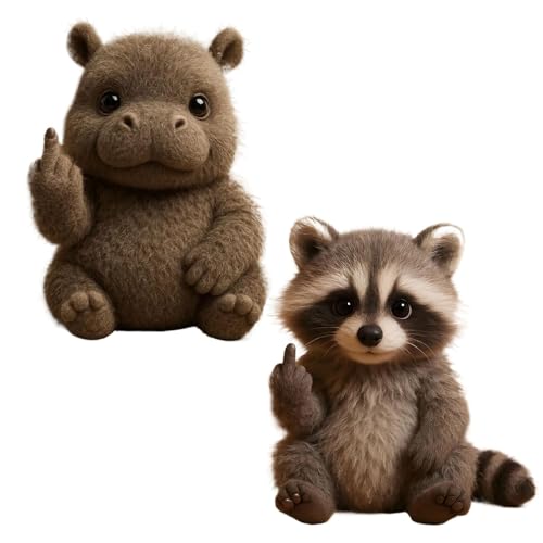 Lernen Sie Die Attitude Squad Kennen: Kleine Plüsch-Rebellen Mit Frechheit Und Kuschelfreude, Kuscheltiere Zur Emotionalen Unterstützung Und for Stressabbau, Lustige Plüschfiguren Im Taschenformat(2PC von Generisch