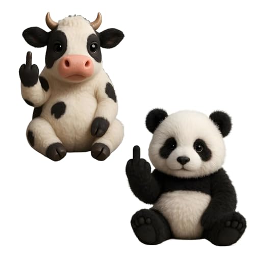 Lernen Sie Die Attitude Squad Kennen: Kleine Plüsch-Rebellen Mit Frechheit Und Kuschelfreude, Kuscheltiere Zur Emotionalen Unterstützung Und for Stressabbau, Lustige Plüschfiguren Im Taschenformat(2PC von Generisch
