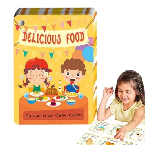 Lernkarte für Lebensmittel, 48 x interaktive, lustige Lernkarten, Heimschulbedarf, frühes Lernspiel für , Kinder Lernkarte für Lebensmittel, 48 x interaktive, lustige Lernkarten, Heimschulbedarf, frühes Lernspiel für , Kinder von Generisch