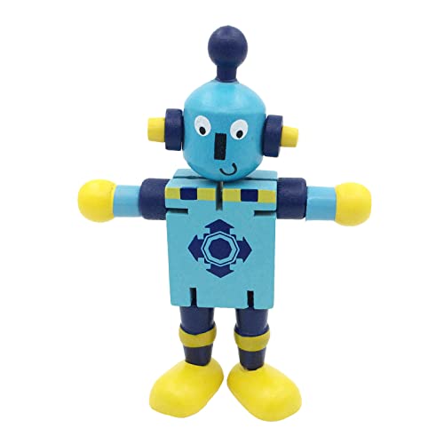 Lernroboter aus Holz für Kinder – Kreatives Holzspielzeug (A, One Size) von Generisch