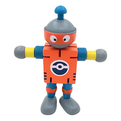 Lernroboter aus Holz für Kinder – Kreatives Holzspielzeug (B, One Size) von Generisch