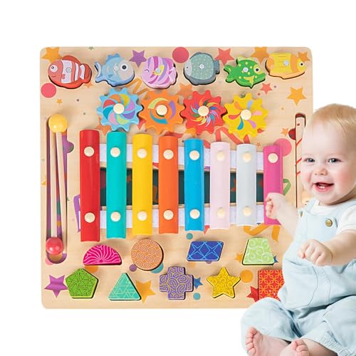 Lernspielzeug für Kinder, Formensortierung Spielzeug - Holz-Musikspielzeug - Lustiges Vorschul-Spielset - Früh Lernspielzeug für rag Lernspielzeug für Kinder, Formensortierung Spielzeug - Holz-Musikspielzeug - Lustiges Vorschul-Spielset - Früh Lernspielzeug für rag von Generisch