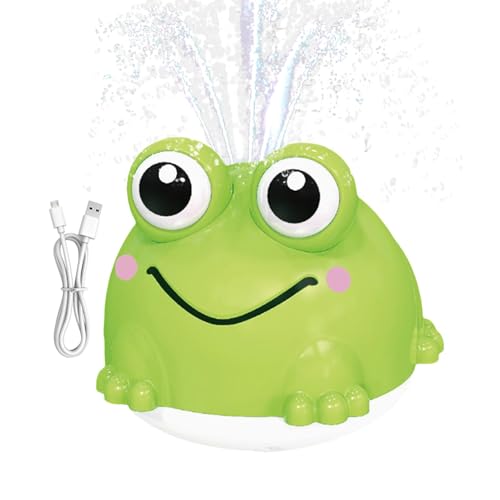 Leuchten Badefrosch, elektrisches Badspielzeug für Kinder,Sprinkler Badewanne Pool Wasserbrunnen Spielzeug - Automatischer Sprühsprinklerfrosch, blinkende farbenfrohe leichte Badewanne und Schwimmbadw Leuchten Badefrosch, elektrisches Badspielzeug für Kinder,Sprinkler Badewanne Pool Wasserbrunnen Spielzeug - Automatischer Sprühsprinklerfrosch, blinkende farbenfrohe leichte Badewanne und Schwimmbadw von Generisch