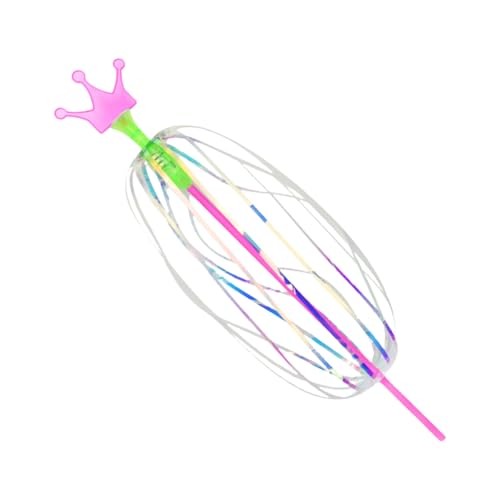 Leuchten Rainbow Twirler, Rainbow Toy Spinner | Regenbogen Bubble glühender Spinner - Interaktives Spielzeug, rotierende Blasenspielzeug für Kinder Erwachsene, Goodie Bag Stuffers von Generisch