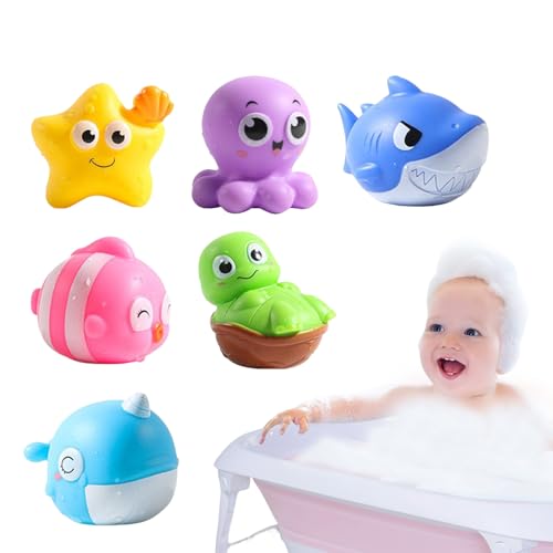 Leuchten Wasserspielzeuge | 6 -teiliger Satz leuchtendes Meer Tierbad Spielzeug - farbenfrohe Licht -Up -Spielzeug, Wasserspiel Leuchttier Badespielzeug, schwimmenMeerestier -Set Badewanne Spielzeug, Leuchten Wasserspielzeuge | 6 -teiliger Satz leuchtendes Meer Tierbad Spielzeug - farbenfrohe Licht -Up -Spielzeug, Wasserspiel Leuchttier Badespielzeug, schwimmenMeerestier -Set Badewanne Spielzeug, von Generisch