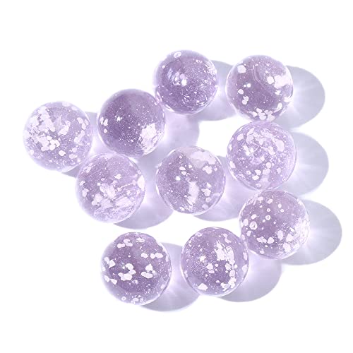 Leuchtende Glaskugeln, 12 mm, Spiel-Flippermaschine, Rinder, kleine Murmeln, Glasmurmeln, springende Kugel, Aquarium-Dekoration, Flipper-Maschine (Rosa) von Generisch