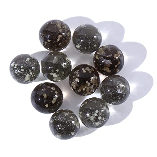 Leuchtende Glaskugeln, 12 mm, Spiel-Flippermaschine, Rinder, kleine Murmeln, Glasmurmeln, springende Kugel, Aquarium-Dekoration, Flipper-Maschine (grau) von Generisch