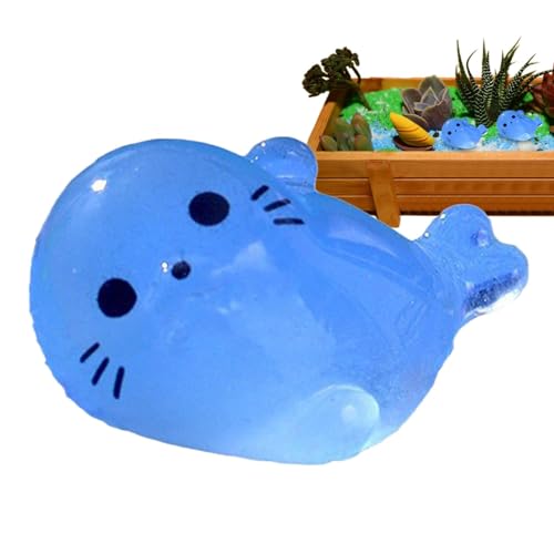 Leuchtet im Dunkeln, niedliche Siegel-Miniatur-Figuren, leuchtende kleine Harz-Tiere, Siegel-Themen-Dekoration für Puppenhäuser, Feengarten, Aquarium, kleine Stressabbau und Versteckspielzeuge Leuchtet im Dunkeln, niedliche Siegel-Miniatur-Figuren, leuchtende kleine Harz-Tiere, Siegel-Themen-Dekoration für Puppenhäuser, Feengarten, Aquarium, kleine Stressabbau und Versteckspielzeuge von Generisch