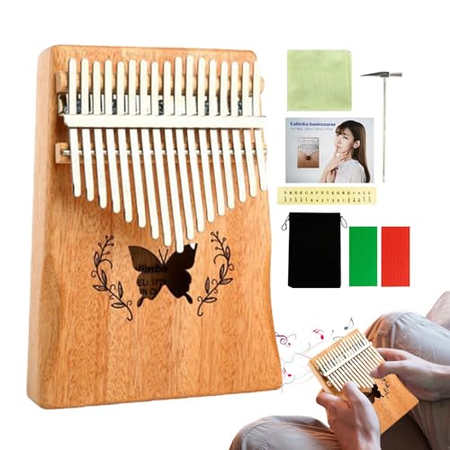 , Lightweight Thumb Piano, Small Thumb Piano with Carry Bag, Beginner Thumb Piano, Wooden Finger Piano, Comfortable Grip, Lossless Sound Quality for Kids and Adults von Generisch