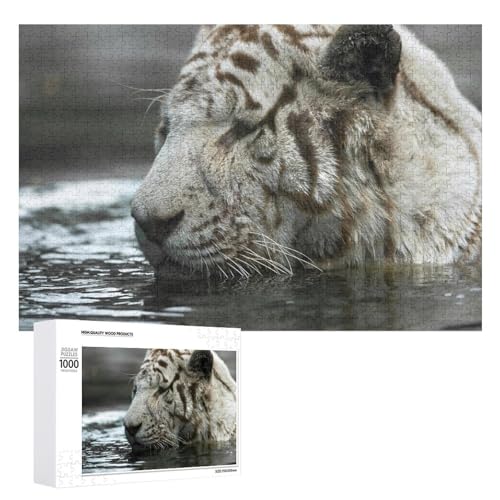 Lindenholz 1000 Teile Tiger Puzzle für Wohnkultur und Entspannung von Generisch