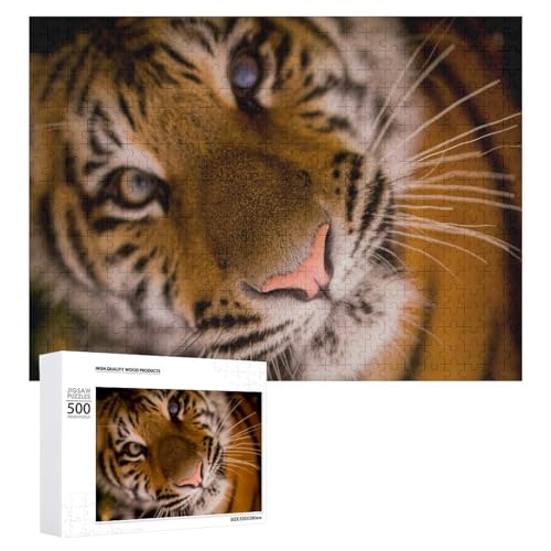 Lindenholz 500 Teile Tiger Puzzle für Stressabbau und Home Display von Generisch