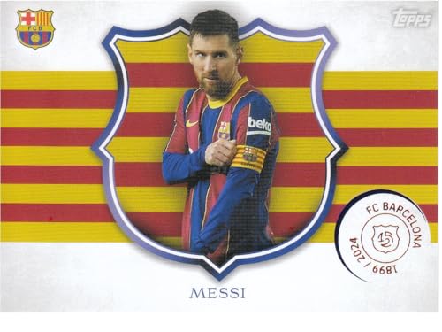 Lionel Messi Stürmer Barcelona, 188 Spiele als Kapitän, Topps 125-jähriges Vereinsjubiläum 1899-2024 Fußball Sammelkarte CA-5 von Generisch