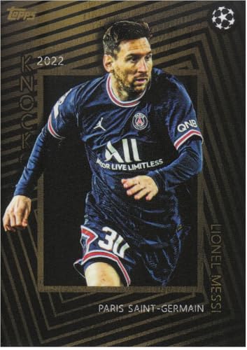 Lionel Messi Stürmer PSG Topps Knockout CL 2021/22 Fußball Sammelkarte Lionel Messi Stürmer PSG Topps Knockout CL 2021/22 Fußball Sammelkarte von Generisch