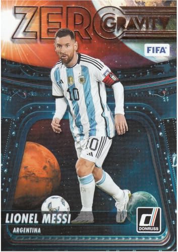 Lionel Messi Stürmer und Kapitän Argentinien, Panini Donruss Schwerelosigkeit Fußball Sammelkarte No. 5 von Generisch