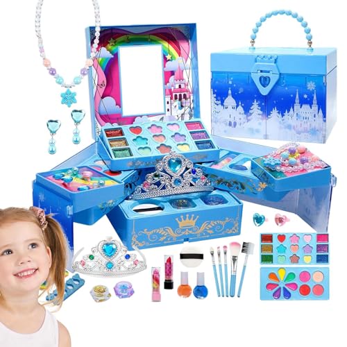 Little Girl Make -up Kit | Kosmetische Prinzessin Make -up -Set - Spielen Sie Make -up -Schönheit Kosmetikspielzeug für 3 Jahre alte Kinder Teenager, Familie, Mädchen Little Girl Make -up Kit | Kosmetische Prinzessin Make -up -Set - Spielen Sie Make -up -Schönheit Kosmetikspielzeug für 3 Jahre alte Kinder Teenager, Familie, Mädchen von Generisch