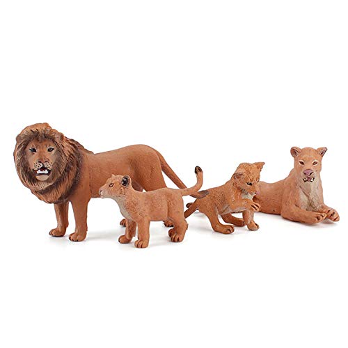 Löwen-Tierfiguren Set, 4 Stück, Afrikanische Safari-Löwen, 12 cm x 7 cm Spielzeugfiguren Löwen-Tierfiguren Set, 4 Stück, Afrikanische Safari-Löwen, 12 cm x 7 cm Spielzeugfiguren von Generisch
