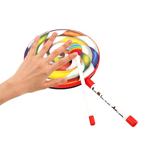 Lollipop-Schlagzeug-Set - Kinder-Handpercussion-Handtrommelspielzeug,Interaktives Kinderspielzeug, langlebige Kindertrommel für Jungen, Kinder, Mädchen ab 3 Jahren von Generisch
