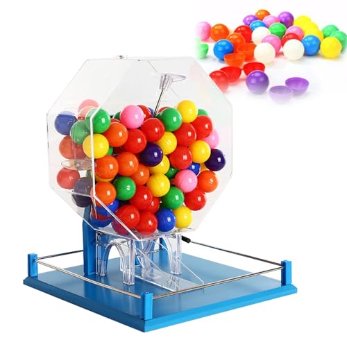 Lotterieballmaschine Auto Bingo Käfig hält 100 Bälle für große Gruppen und Partys von Generisch