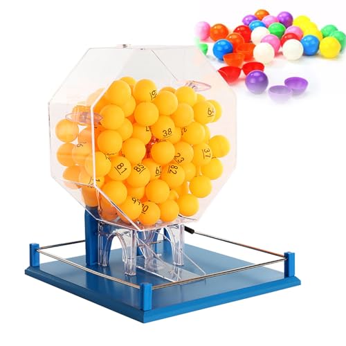 Lotterieballmaschine Auto Bingo Käfig hält 100 Bälle für große Gruppen und Partys von Generisch