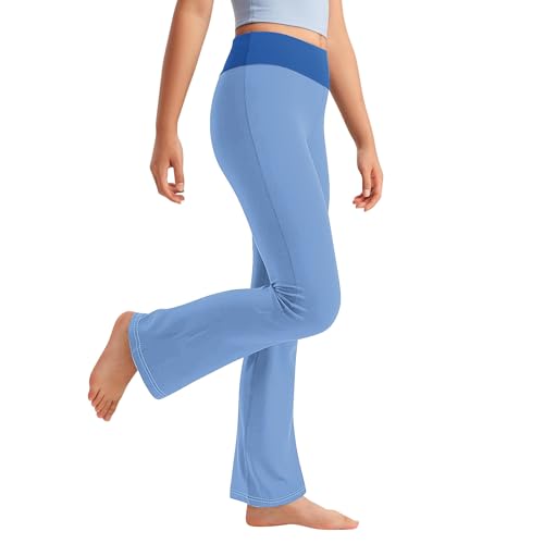 Loungehose für Mädchen, hohe Taille, dehnbar, weites Bein, volle Länge, Fußball-Leggings, Sommer, Komfort, Farbblock-Hose, Yogahose, Laufen, Radfahren und Freizeitkleidung Loungehose für Mädchen, hohe Taille, dehnbar, weites Bein, volle Länge, Fußball-Leggings, Sommer, Komfort, Farbblock-Hose, Yogahose, Laufen, Radfahren und Freizeitkleidung von Generisch