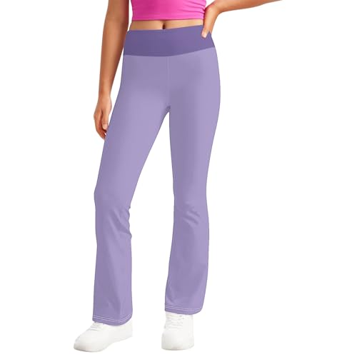 Loungehose für Mädchen, volle Länge, Sommer, lässig, bequem, Farbblock, Fußball-Leggings, hohe Taille, dehnbar, weites Bein, Yogahose, Laufen, Radfahren und Freizeitkleidung Loungehose für Mädchen, volle Länge, Sommer, lässig, bequem, Farbblock, Fußball-Leggings, hohe Taille, dehnbar, weites Bein, Yogahose, Laufen, Radfahren und Freizeitkleidung von Generisch