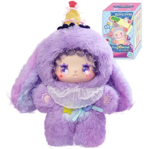 Lovely Emma Strange Sweet Party – Blind Box Plüschfigur zum Sammeln mit PVC-Gesicht, gläsernen Augen & weichem Stoff – 1 zufälliger Charakter aus 8 Designs – Ideal für Regal, Tasche & Geschenk von Generisch