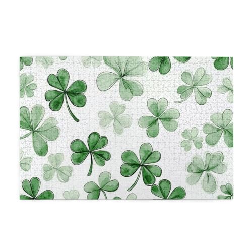 Lucky Vierblättriges Kleeblatt 1000 Teile Puzzle für Erwachsene Holzpuzzles für Erwachsene Geschenke Wohnkultur Lucky Vierblättriges Kleeblatt 1000 Teile Puzzle für Erwachsene Holzpuzzles für Erwachsene Geschenke Wohnkultur von Generisch