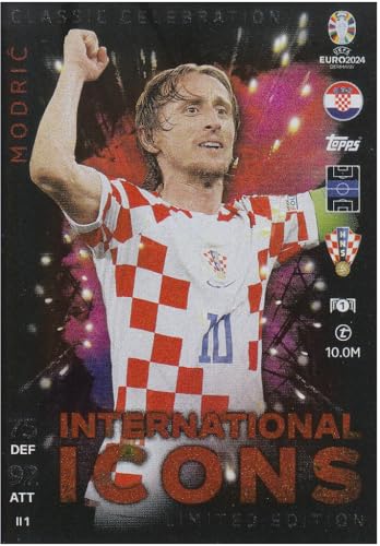 Luka Modric Classic Celebration Limited Edition Euro 2024 Fußball Sammelkarte II 1 von Generisch